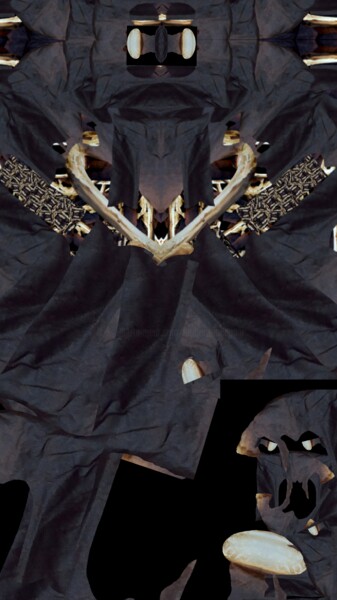 Arte digitale intitolato "I draghi neri - 3" da Mangani', Opera d'arte originale