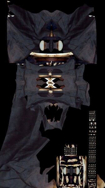 Arte digitale intitolato "Black Dragon (Manga…" da Mangani', Opera d'arte originale