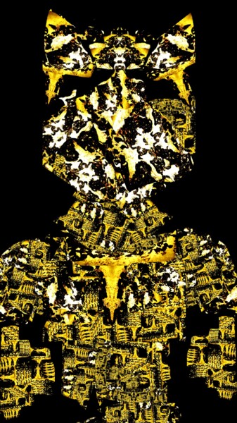 Arte digitale intitolato "Bombo Tigre" da Mangani', Opera d'arte originale