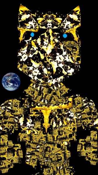 Arte digitale intitolato "Bombo Tigre - 2" da Mangani', Opera d'arte originale