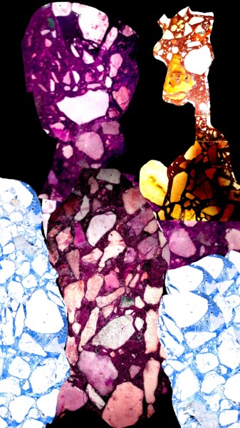 Digital Arts titled "La giraffa in bracc…" by Mangani', Original Artwork