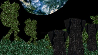 Arts numériques intitulée "Escursione in terra…" par Mangani', Œuvre d'art originale
