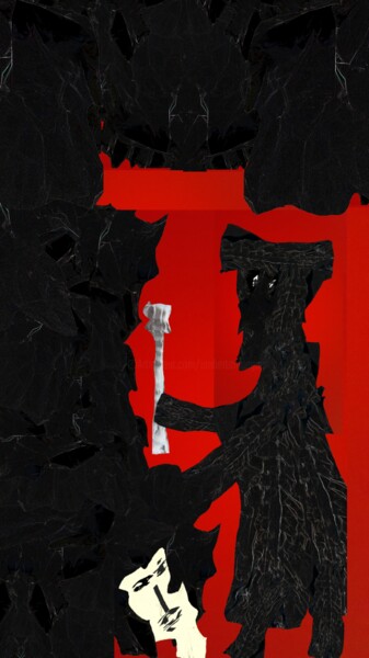 Digital Arts titled "Le Rouge et le Noir…" by Mangani', Original Artwork