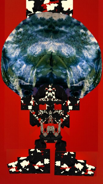 Arte digitale intitolato "L'alieno che giro'…" da Mangani', Opera d'arte originale
