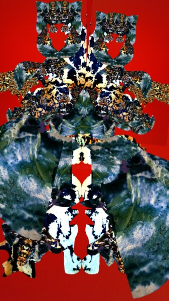 Arts numériques intitulée "Templare in Tibet (…" par Mangani', Œuvre d'art originale