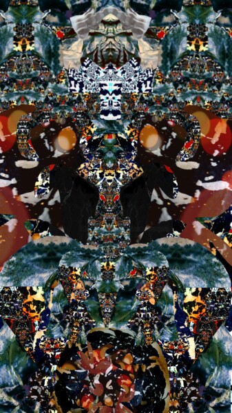Arts numériques intitulée "Magic Tibet - 14" par Mangani', Œuvre d'art originale