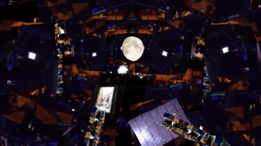 Arte digitale intitolato "The Moon of Civitan…" da Mangani', Opera d'arte originale, Fotomontaggio