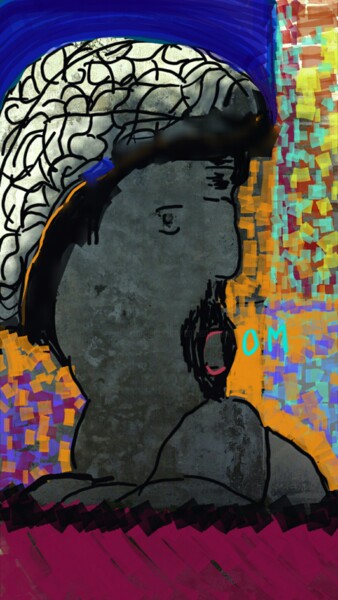 Arts numériques intitulée "Wall Om! The awaken…" par Mangani', Œuvre d'art originale, Photo montage
