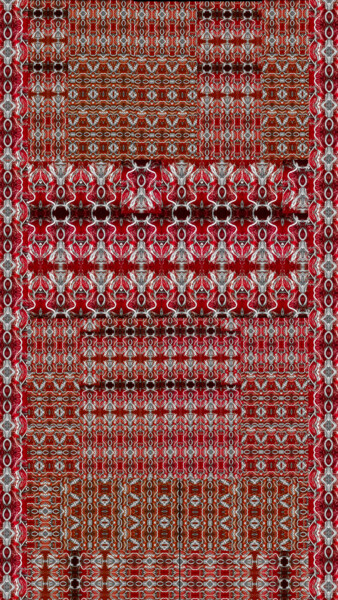 Textielkunst getiteld "Tappeto 8" door Mangani', Origineel Kunstwerk, Digitaal Schilderwerk