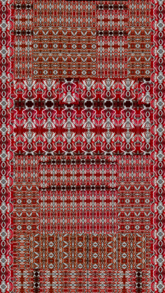 Textile Art με τίτλο "Tappeto 8" από Mangani', Αυθεντικά έργα τέχνης, Ψηφιακή ζωγραφική