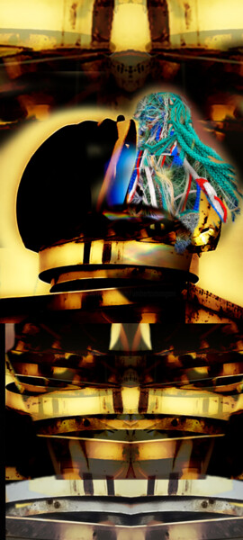 Digitale Kunst mit dem Titel "Astronave GhostNet" von Mangani', Original-Kunstwerk, Fotomontage