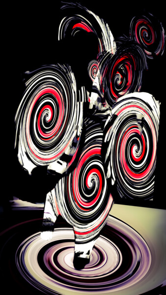 Цифровое искусство под названием "Lovely's dance" - Mangani', Подлинное произведение искусства, Цифровая живопись