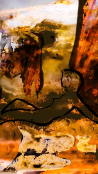 Arte digitale intitolato "L'isola delle sfere…" da Mangani', Opera d'arte originale, Pittura digitale