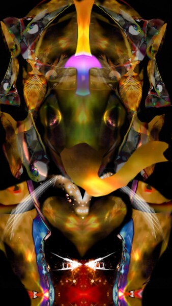 Digital Arts titled "Ganesha 2022 / Gana…" by Mangani', Original Artwork, Digital Painting