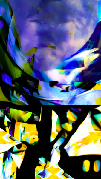 Arte digitale intitolato "Dipinto dal cielo ~…" da Mangani', Opera d'arte originale, Pittura digitale