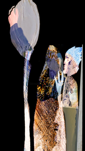 Arts numériques intitulée "lo specchio magico…" par Mangani', Œuvre d'art originale, Peinture numérique