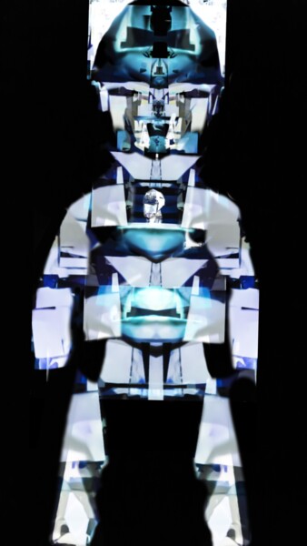 Arts numériques intitulée "robot 4" par Mangani', Œuvre d'art originale, Peinture numérique