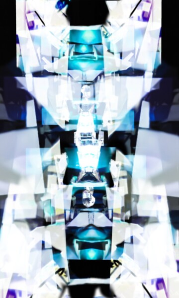 Arts numériques intitulée "robot 7" par Mangani', Œuvre d'art originale, Peinture numérique