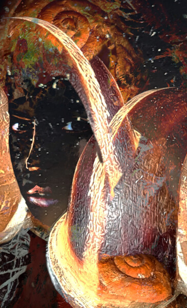 Arte digitale intitolato "Ritratto n.32" da Mangani', Opera d'arte originale, Pittura digitale