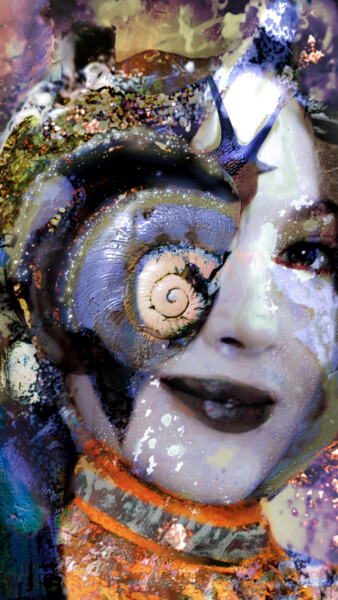 Arte digitale intitolato "Mi corse incontro e…" da Mangani', Opera d'arte originale, Pittura digitale