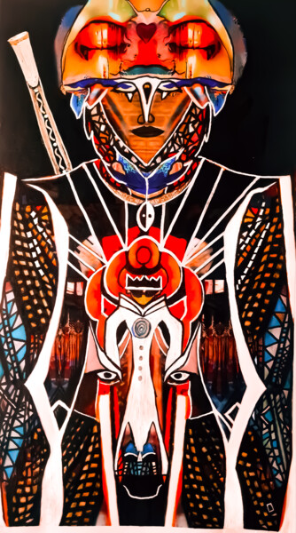 Arts numériques intitulée "Disegni di Wakanda" par Mangani', Œuvre d'art originale, Peinture numérique