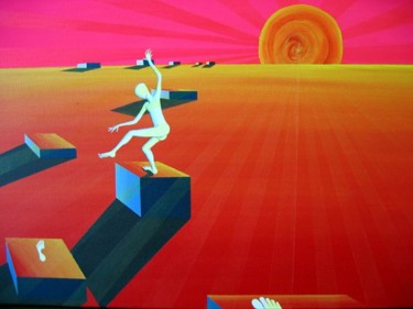 Painting titled "Stepstone" by M-Angels-Chots, Original Artwork