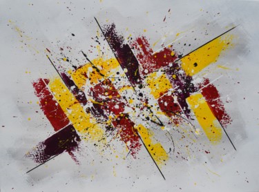 Ζωγραφική με τίτλο "Mixt-Colore" από Pascal Mangeot, Αυθεντικά έργα τέχνης, Ακρυλικό