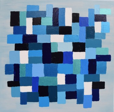 Peinture intitulée "Domino" par Pascal Mangeot, Œuvre d'art originale, Acrylique