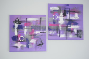 Peinture intitulée "Double-jeux" par Pascal Mangeot, Œuvre d'art originale, Acrylique