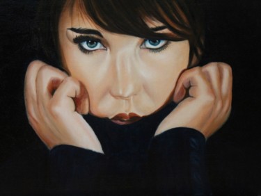 Painting titled "Melodie" by Manon Germain, Original Artwork, Oil