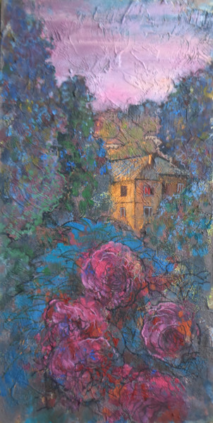 Картина под названием "Июнь" - Vladislav Efremov, Подлинное произведение искусства, Темпера