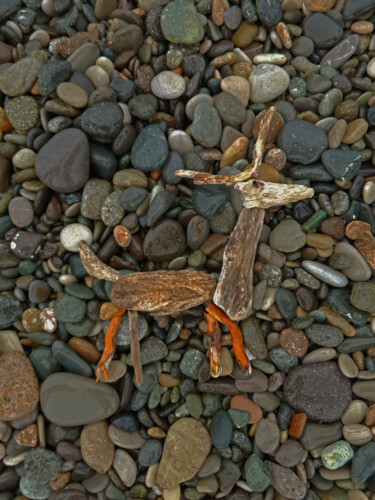 Photographie intitulée "Deer" par Mariia Kuzhelevich (Manitoart), Œuvre d'art originale, Photographie numérique