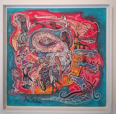 绘画 标题为“big eye” 由Manitoba, 原创艺术品, 丙烯