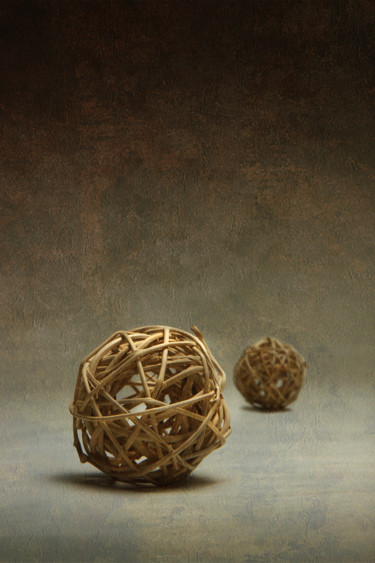 Photographie intitulée "Boules de bois" par Jean-François Mansencal, Œuvre d'art originale, Photographie numérique