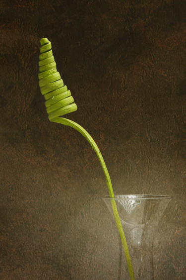 Фотография под названием "Fleur abstraite" - Jean-François Mansencal, Подлинное произведение искусства, Цифровая фотография