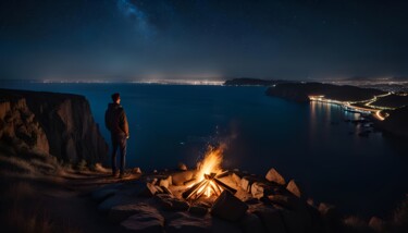 "Light Up The Night…" başlıklı Dijital Sanat Mankdhani tarafından, Orijinal sanat, AI tarafından oluşturulan görüntü