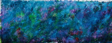 Pittura intitolato "Campo fiorito 6" da Annadora Mingiano, Opera d'arte originale, Olio
