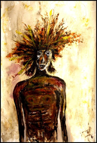 Painting titled "anonyme" by Gillsman, Original Artwork