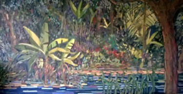 Pintura intitulada "Salve Selva" por Manoel Britto, Obras de arte originais, Óleo