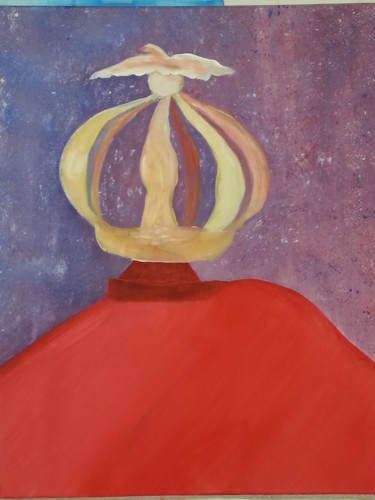 Pintura titulada "Pico coroado" por Manoel Costa, Obra de arte original, Acrílico Montado en Bastidor de camilla de madera