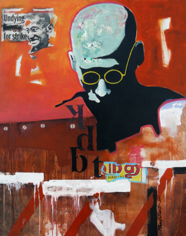 Collages titled "COLOUR OF CHANGE" by Manoj Dixit, Original Artwork