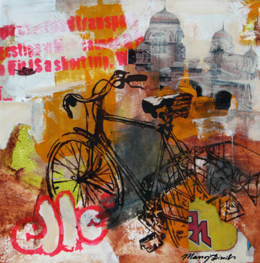 Malerei mit dem Titel "ELLE" von Manoj Dixit, Original-Kunstwerk, Acryl
