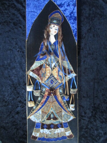 Art textile intitulée "ANOUCHKA ( entier)" par Manon, Œuvre d'art originale, Tissu