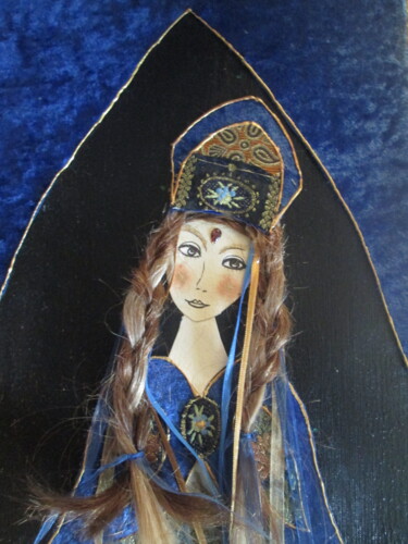 Textielkunst getiteld "ANOUCHKA" door Manon, Origineel Kunstwerk, Stof