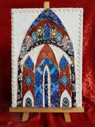 Textile Art titled "MINI CATHEDRALE 2" by Manon, Original Artwork, Fabric