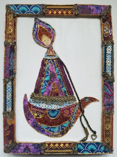 Textile Art titled "ANTONINA" by Manon, Original Artwork, Fabric