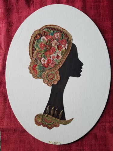 Art textile intitulée "SALOME" par Manon, Œuvre d'art originale, Tissu