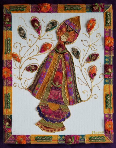 Textile Art titled "AGATA" by Manon, Original Artwork, Fabric