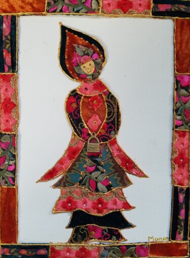 Art textile intitulée "MAGDALENA" par Manon, Œuvre d'art originale, Tissu