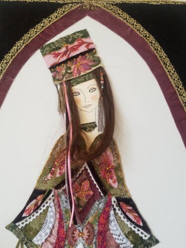 Textile Art titled "MILENA" by Manon, Original Artwork, Fabric